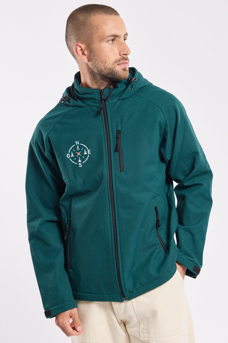 Softshell jacket - Men - Vert-Codes maritimes – Armor-lux