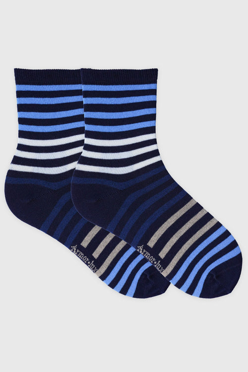 Chaussettes rayées - coton - Armor-lux - 1