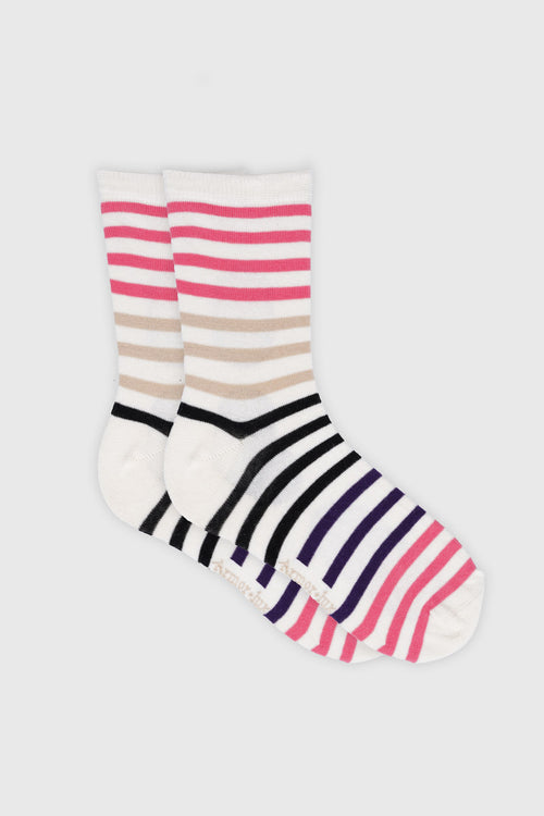 Chaussettes rayées - coton - Armor-lux - 1