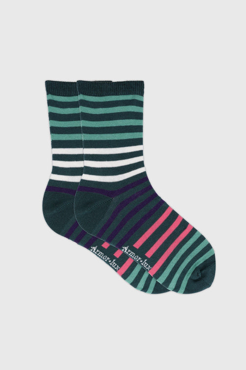 Chaussettes rayées - coton - Armor-lux - 1