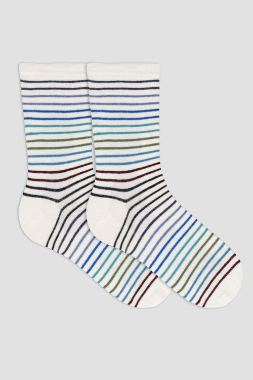 Chaussettes rayées - coton - Armor-lux - 1