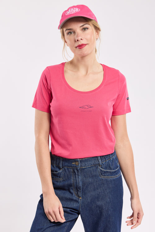 Einfarbiges T-Shirt „Muscheln“ – Baumwolle - Armor-lux - 1