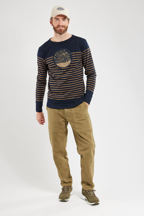 Marinière patch brodé - coton épais - Armor-lux - 1