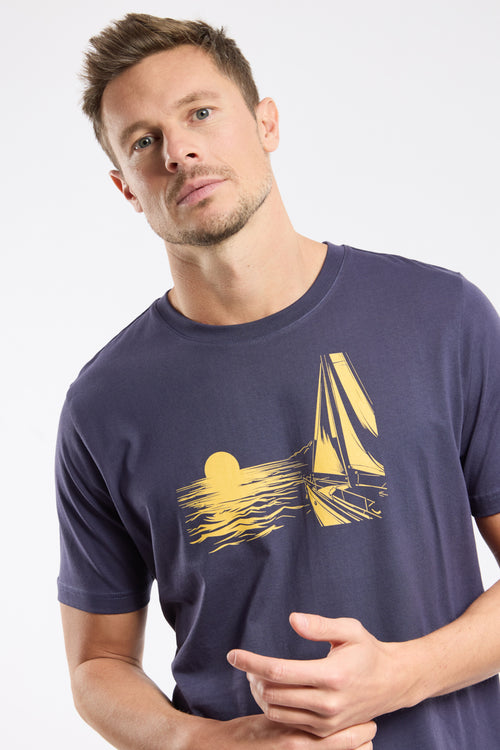 Screen-printed T-shirt - lightweight cotton - Armor-lux - 2