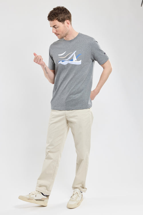 T-Shirt „Segelschiffe und Wellen – leichte Baumwolle - Armor-lux - 3