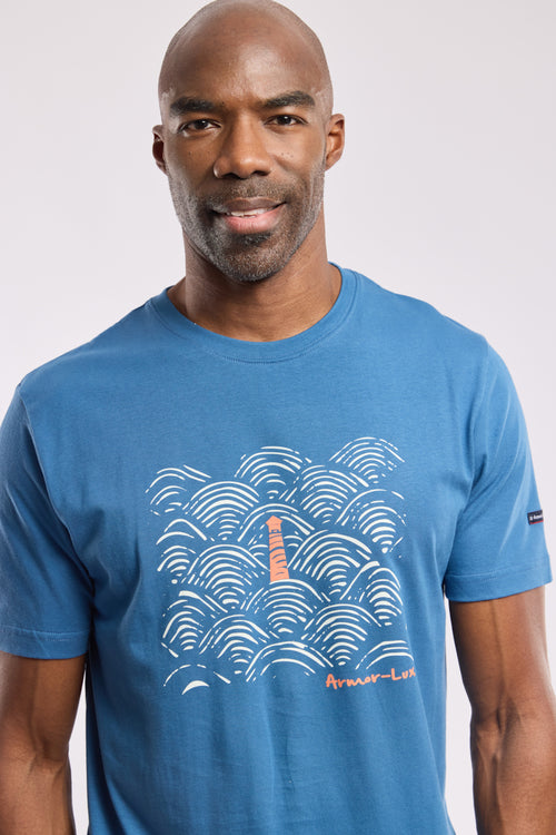 Waves T-shirt - lightweight cotton - Armor-lux - 1