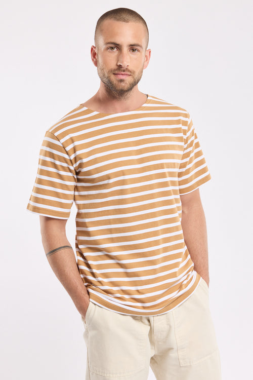 Marinière manches courtes - coton lourd - Armor-lux - 1