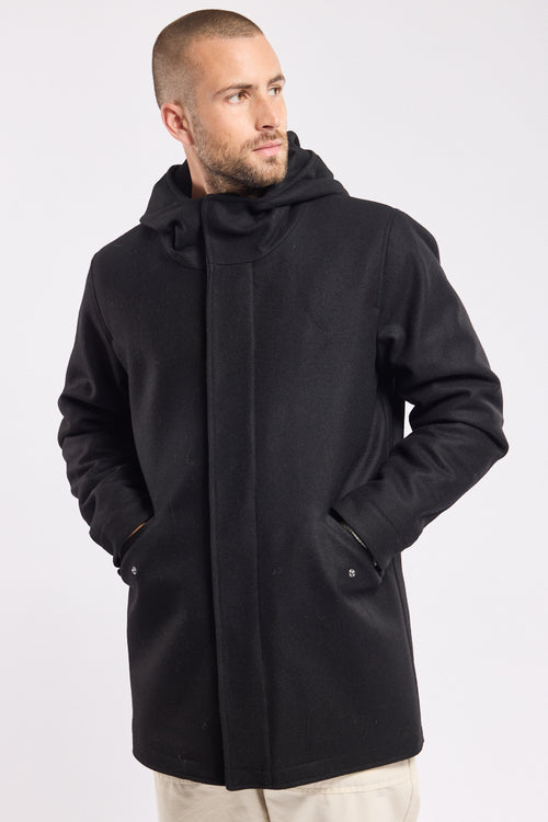 Badel mid-length coat - wool broadcloth - Armor-lux - 1