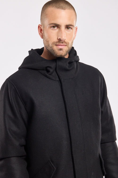 Badel mid-length coat - wool broadcloth - Armor-lux - 3