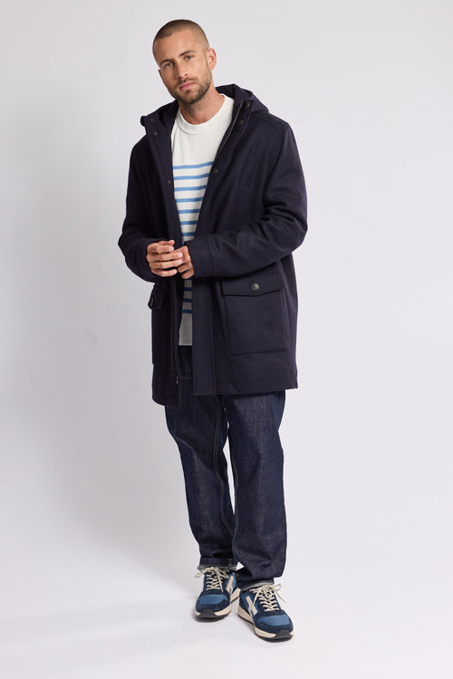 Donovan long coat - wool broadcloth - Armor-lux - 6