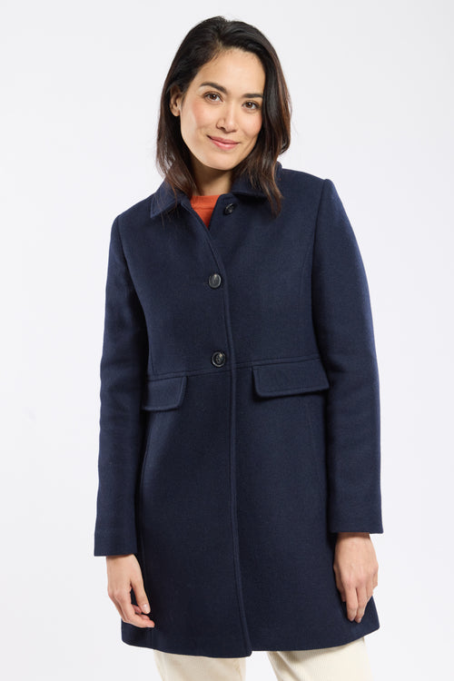 Manteau droit - drap de laine - Armor-lux - 1