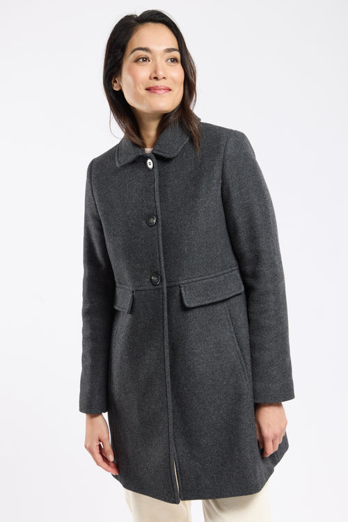 Manteau droit - drap de laine - Armor-lux - 2