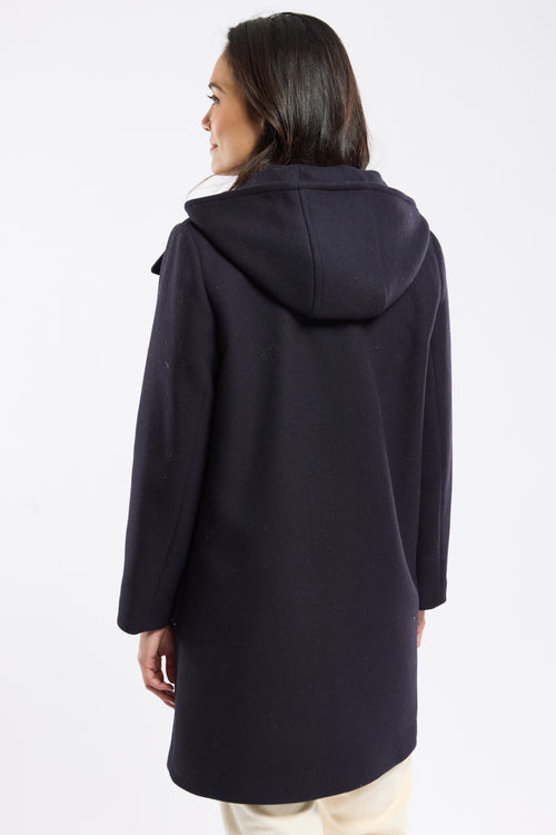 Buttoned coat with hood - wool cloth - Armor-lux - 6