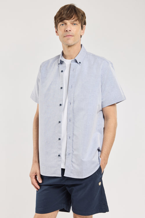 Comfort cut shirt - cotton and linen - Armor-lux - 1