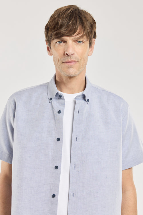 Comfort cut shirt - cotton and linen - Armor-lux - 2