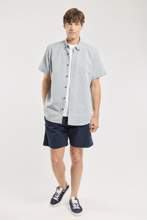 Short sleeve shirt - cotton and linen - Armor-lux - 3