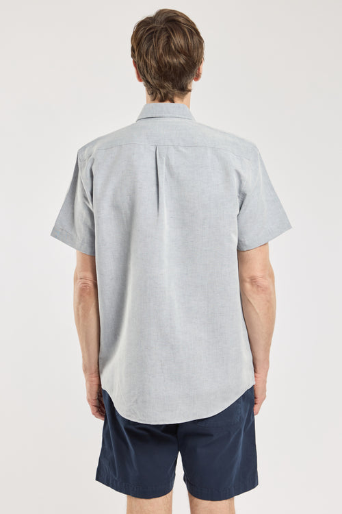 Short sleeve shirt - cotton and linen - Armor-lux - 4