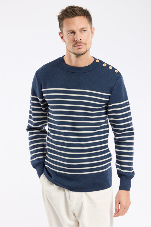 Gestreifter Matrosenpullover – Wolle und Acryl - Armor-lux - 4