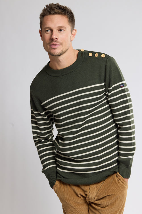 Pull marin rayé - laine et acrylique - Armor-lux - 1