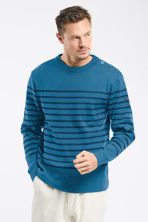 Pull marin rayé - laine et acrylique - Armor-lux - 2