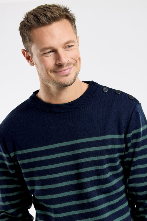 Gestreifter Matrosenpullover – Wolle und Acryl - Armor-lux - 2