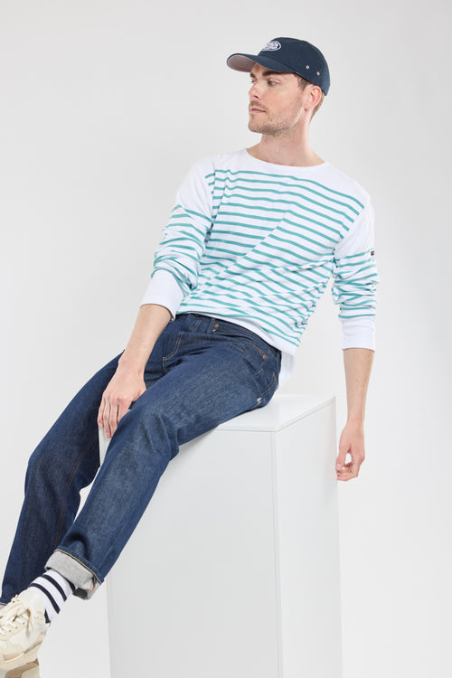 Long-sleeved Breton striped shirt - thick cotton - Armor-lux - 5