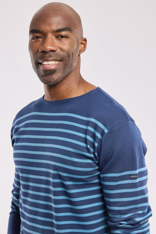 Long-sleeved Breton striped shirt - thick cotton - Armor-lux - 2