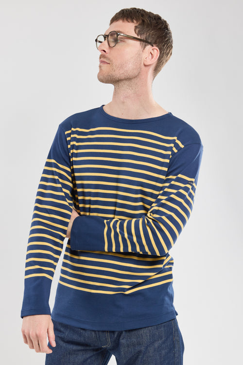 Long-sleeved Breton striped shirt - thick cotton - Armor-lux - 1