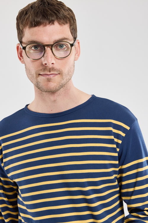 Long-sleeved Breton striped shirt - thick cotton - Armor-lux - 2