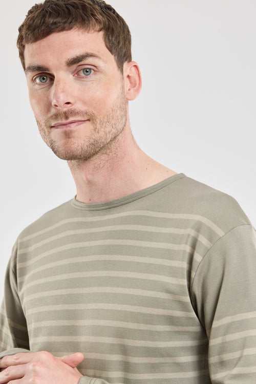 Long-sleeved Breton striped shirt - thick cotton - Armor-lux - 3