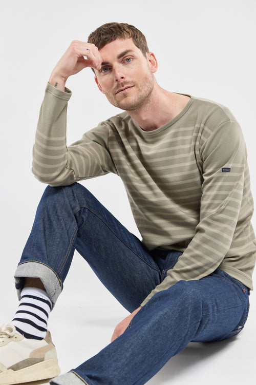Long-sleeved Breton striped shirt - thick cotton - Armor-lux - 1