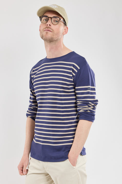 Long-sleeved Breton striped shirt - thick cotton - Armor-lux - 1