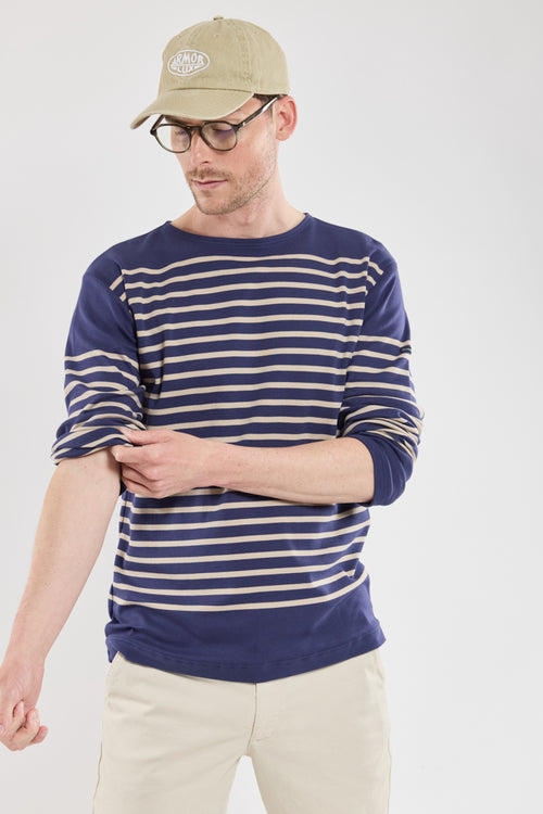 Long-sleeved Breton striped shirt - thick cotton - Armor-lux - 4