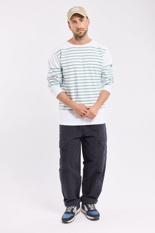 Long-sleeved Breton striped shirt - thick cotton - Armor-lux - 2