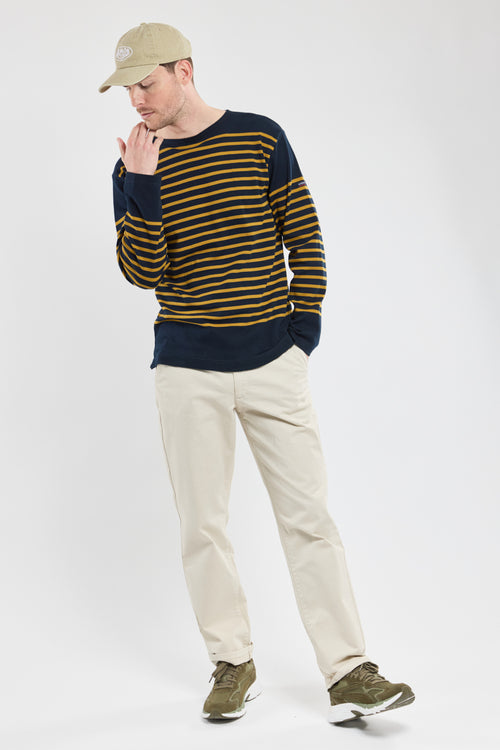 Long-sleeved Breton striped shirt - thick cotton - Armor-lux - 2