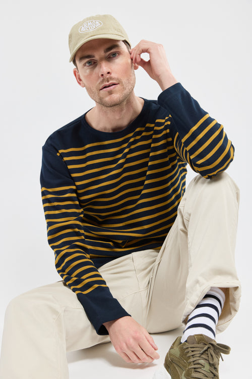 Long-sleeved Breton striped shirt - thick cotton - Armor-lux - 1