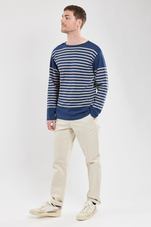 Long-sleeved Breton striped shirt - thick cotton - Armor-lux - 3