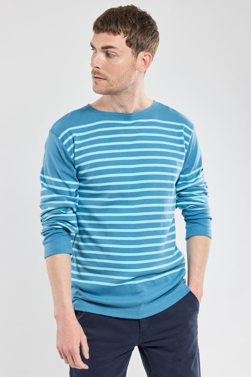 Long-sleeved Breton striped shirt - thick cotton - Armor-lux - 1