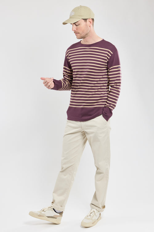 Long-sleeved Breton striped shirt - thick cotton - Armor-lux - 2