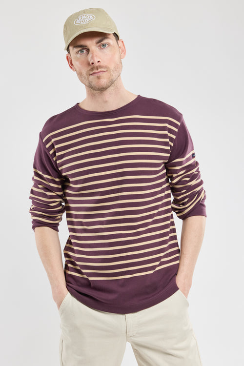 Long-sleeved Breton striped shirt - thick cotton - Armor-lux - 1