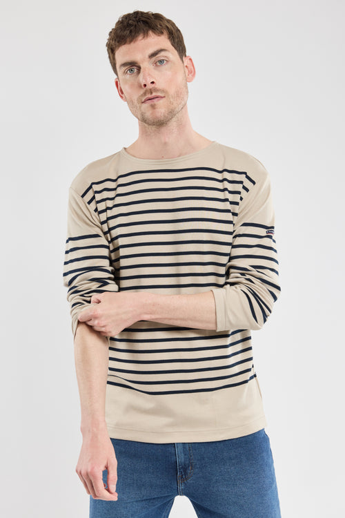 Long-sleeved Breton striped shirt - thick cotton - Armor-lux - 1