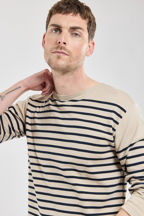 Long-sleeved Breton striped shirt - thick cotton - Armor-lux - 2