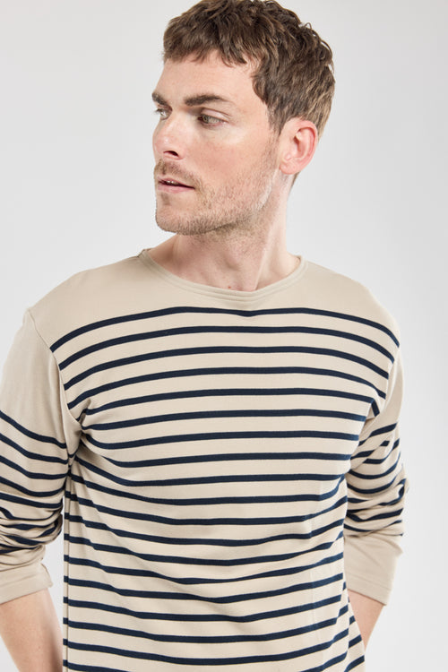 Long-sleeved Breton striped shirt - thick cotton - Armor-lux - 3