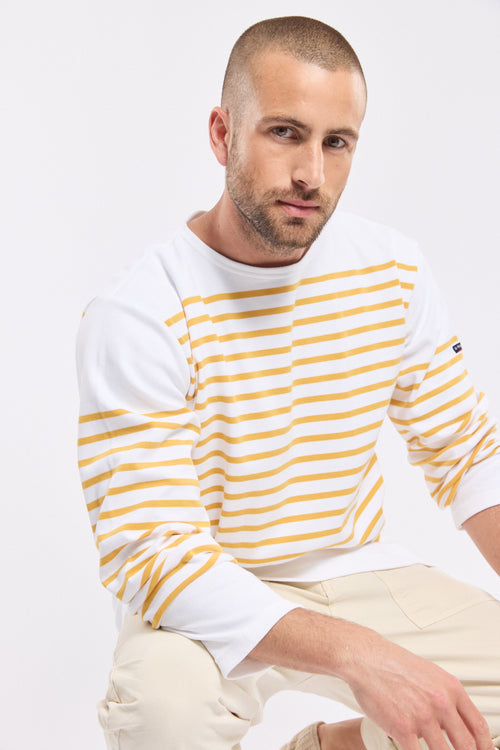 Long-sleeved Breton striped shirt - thick cotton - Armor-lux - 4