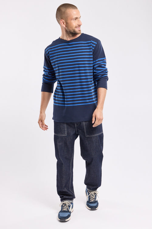 Long-sleeved Breton striped shirt - thick cotton - Armor-lux - 2