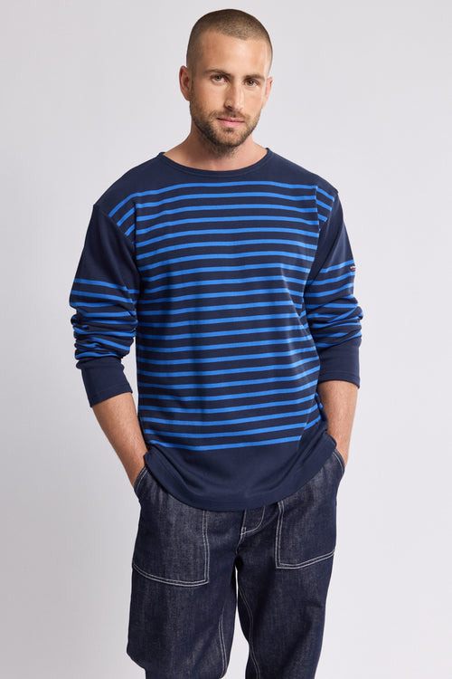 Long-sleeved Breton striped shirt - thick cotton - Armor-lux - 1