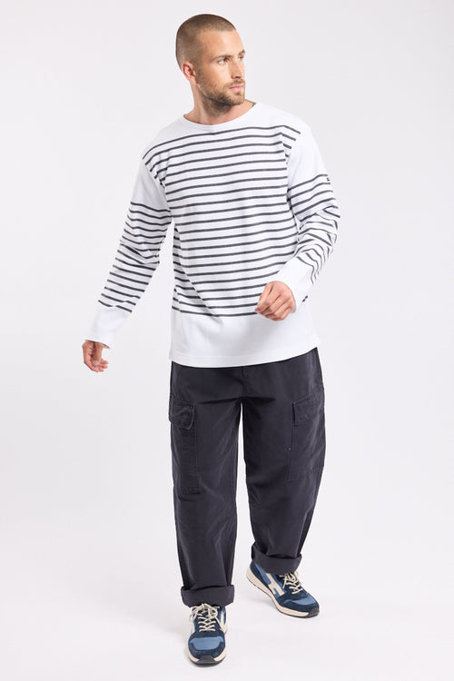 Long-sleeved Breton striped shirt - thick cotton - Armor-lux - 3