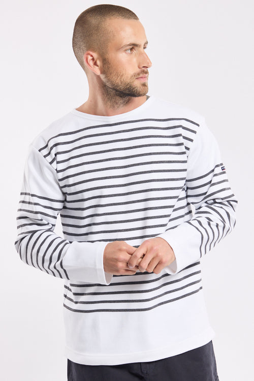 Long-sleeved Breton striped shirt - thick cotton - Armor-lux - 2