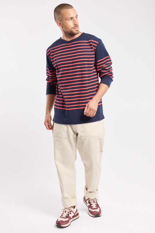 Long-sleeved Breton striped shirt - thick cotton - Armor-lux - 2