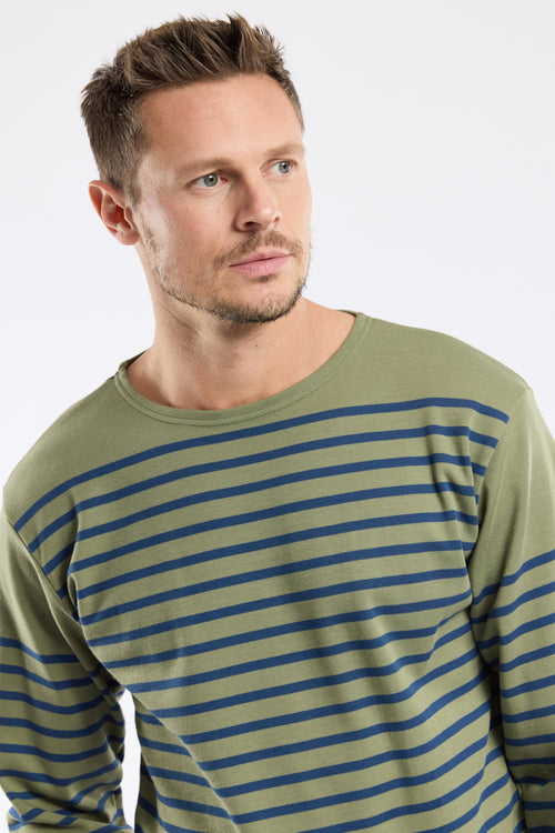 Long-sleeved Breton striped shirt - thick cotton - Armor-lux - 2